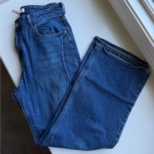 H&M high rise wide leg jeans sz 10